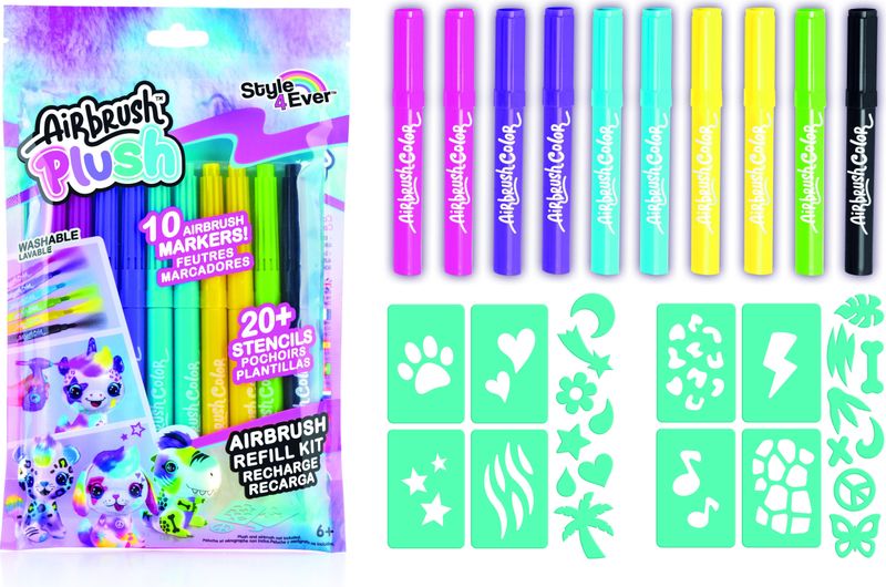 Canal Toys - Airbrush Pluche - Stiften Navulling - 10 Stuks