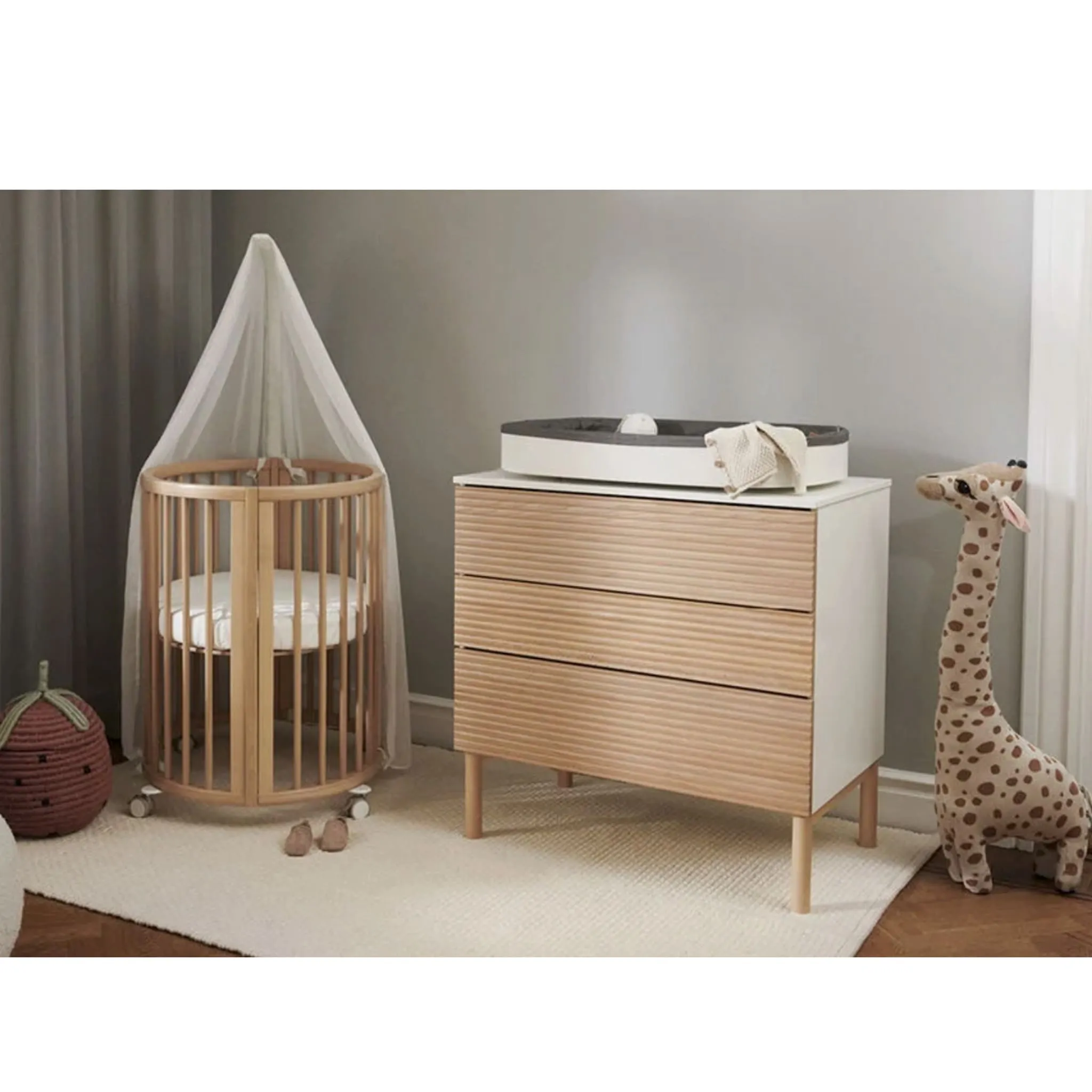 Stokke Matelas à Langer Stokke® Sleepi™ - Blanc  Gris