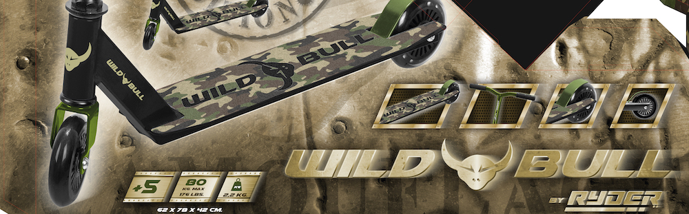 Patinete de 2 rodas Wild Bull Camouflage (3968)