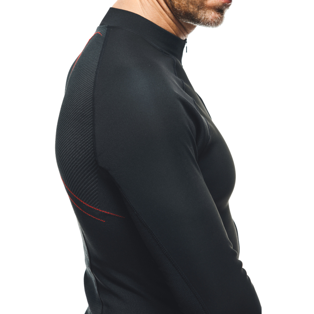 Dainese - T-shirt Thermique No Wind Thermo LS Noir / Rouge