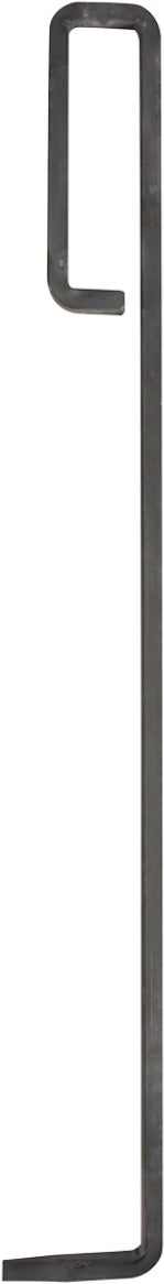 Esschert Design kachel pook Fancy Flames zwart 58 x 7,6 x 1,2 cm