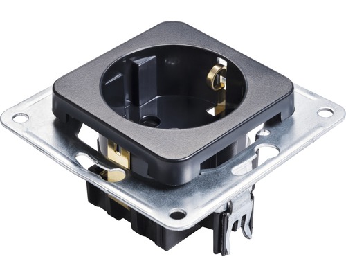 ROTH LANGE 57427 Basisstopcontact, zwart/grijs