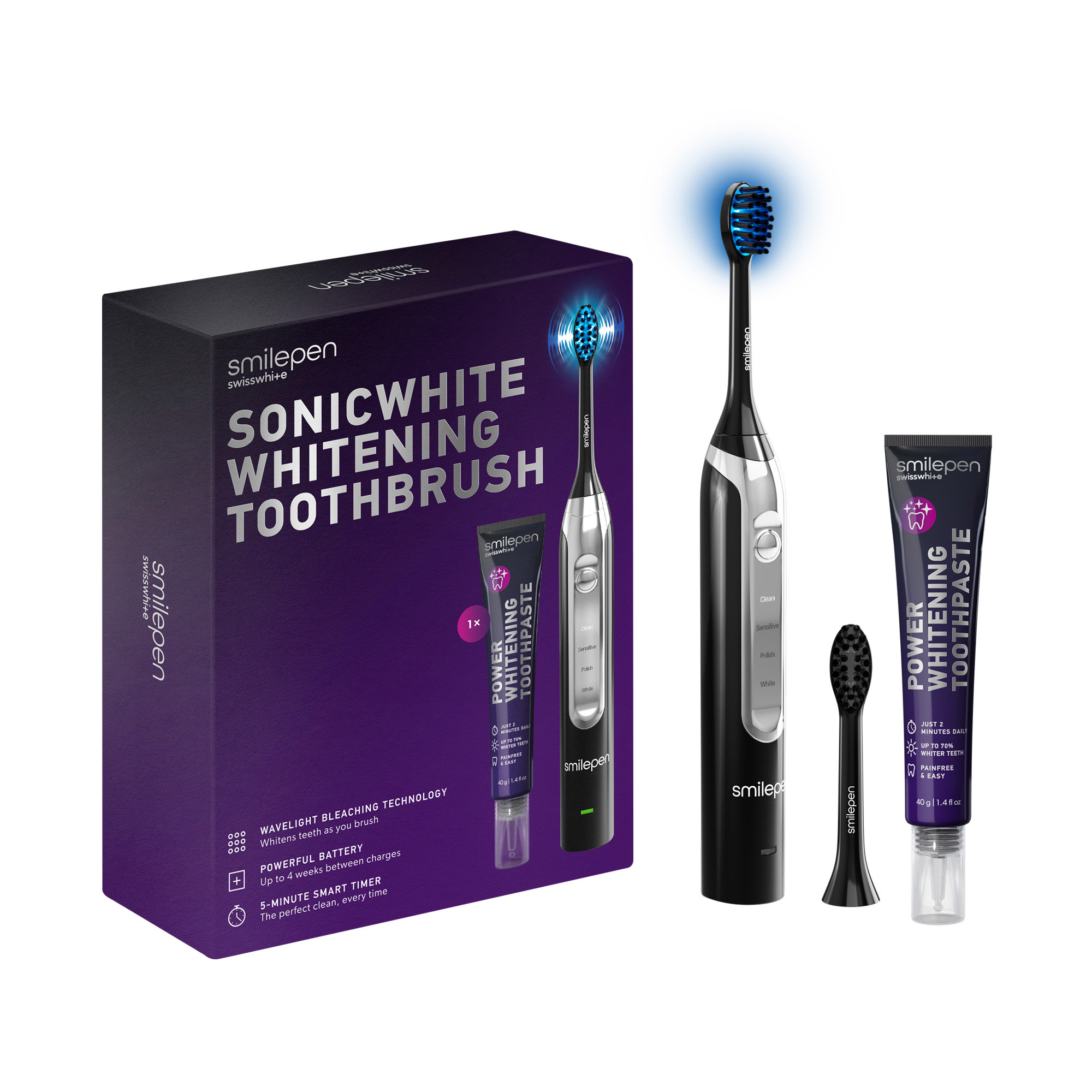 SmilePen Sonicblue Wavelight Bleaching Schallzahnbürste Schallzahnb 1 Stk
