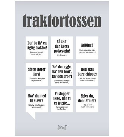 Dialægt - 50x70 - Poster - Traktortossen