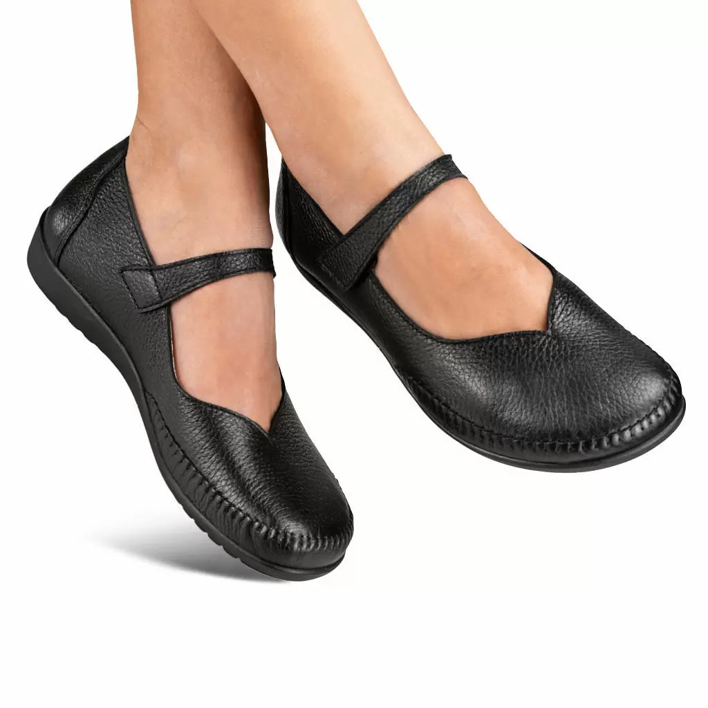 DAMEN - Spangenballerina DELA schwarz