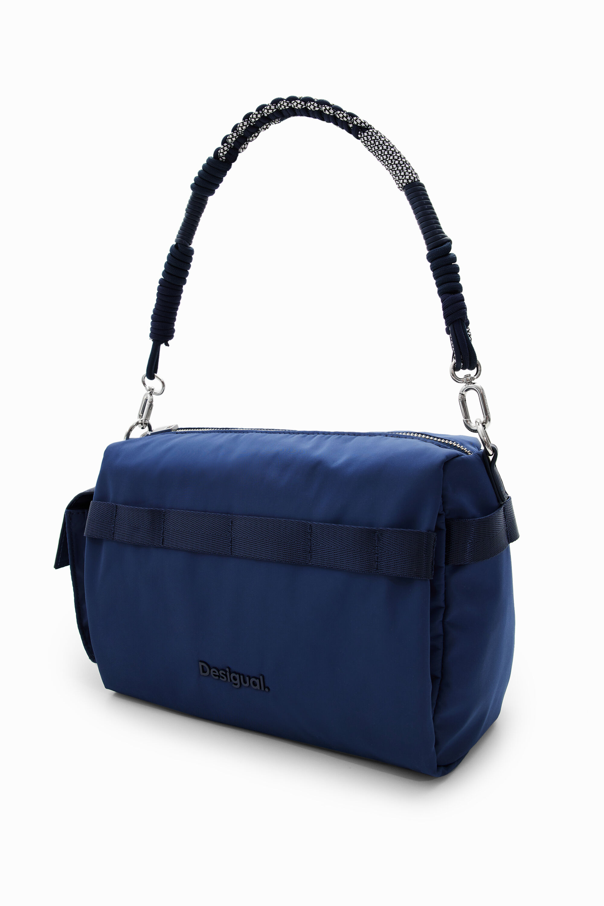 Bolsa mediana de nylon bolsillos