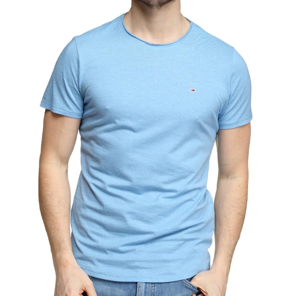 Tommy Hilfiger T-shirt Bleu Homme Tommy Jeans Slim Jaspe