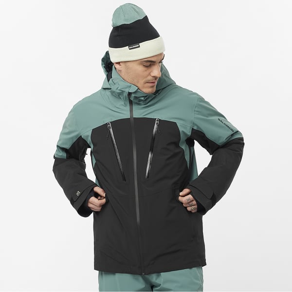 Veste de ski SALOMON BRILLIANT JACKET DEEP BLACK/NORTH ATLA