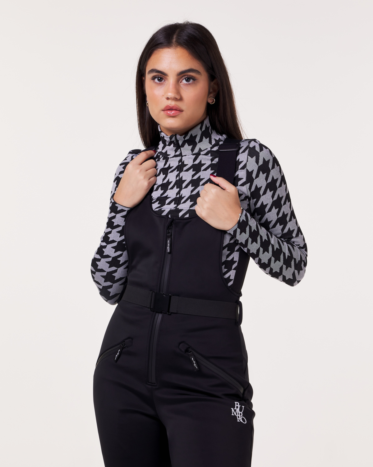 Bumpro Whistler Seamless Baselayer Half Zip Black\White