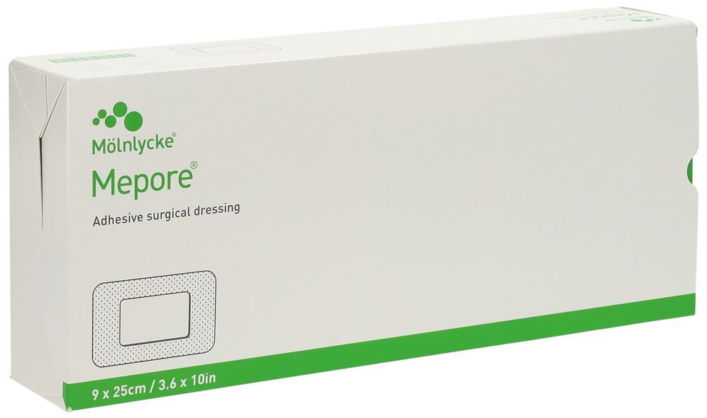 MEPORE Wundverband 25x9cm Wundkissen 20x5cm 30 Stk