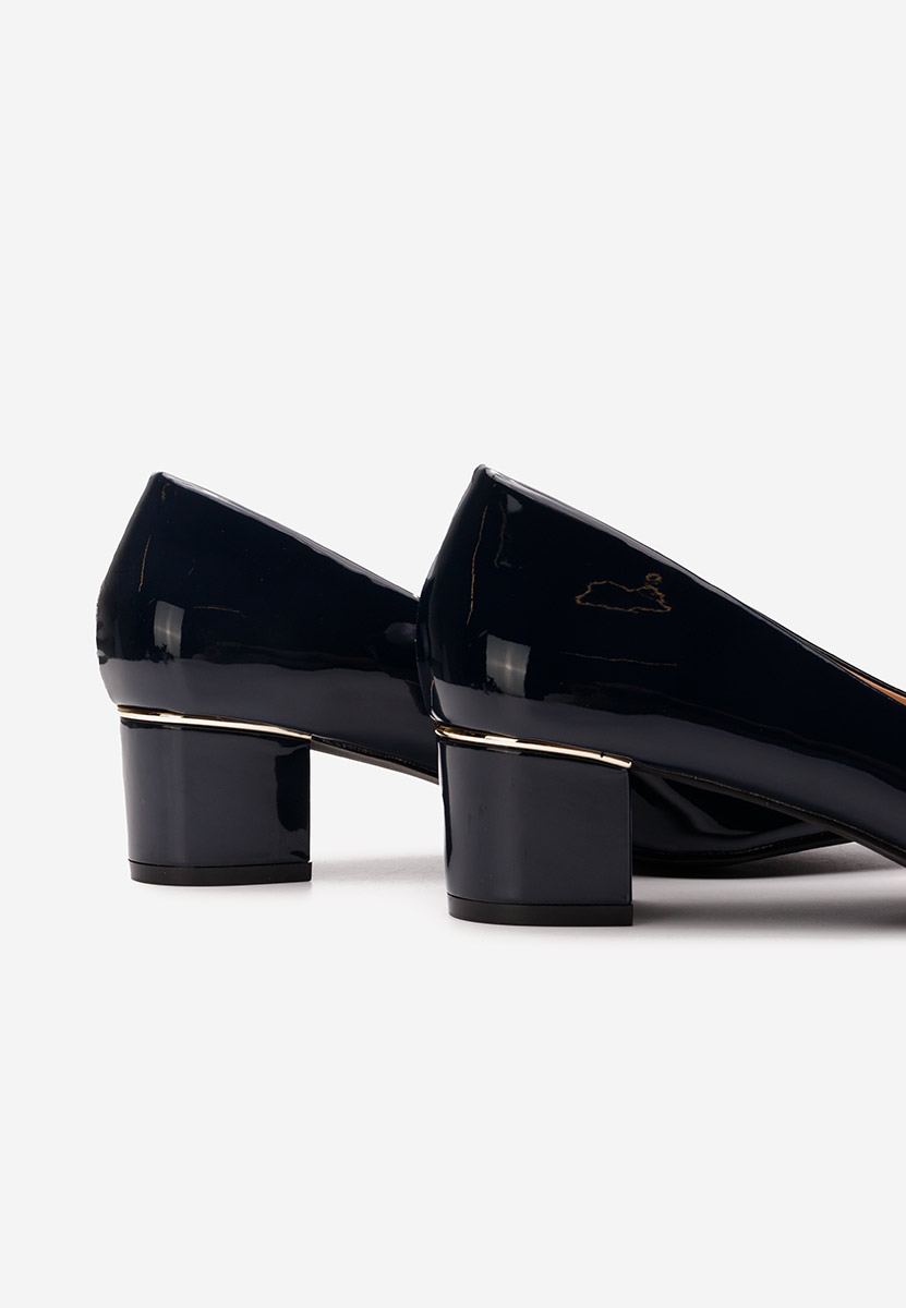 Chaussures à talon épais marine Sharla