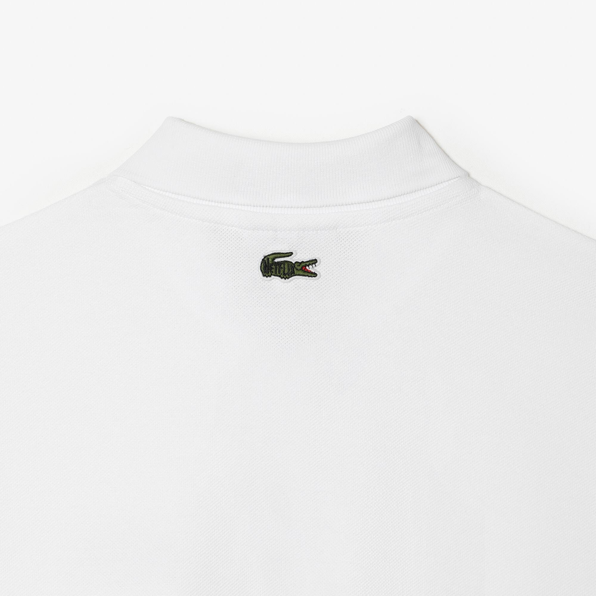 Polo femme Lacoste x Netflix crocodile séries Manches Courtes - Blanc - Lacoste - Femme