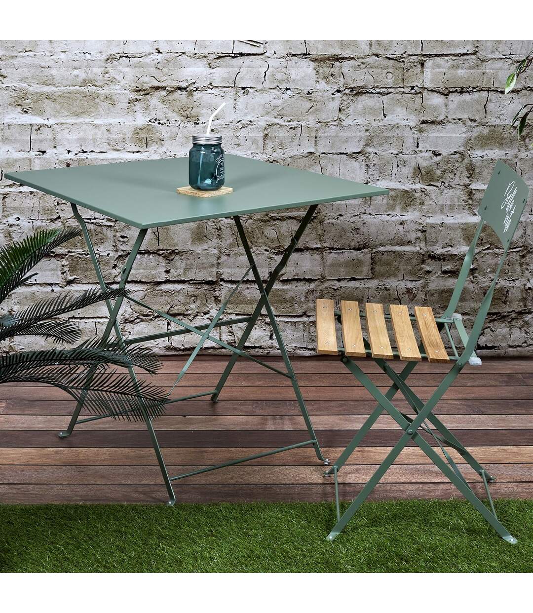 Table d'extérieur pliante Palerme - Kaki