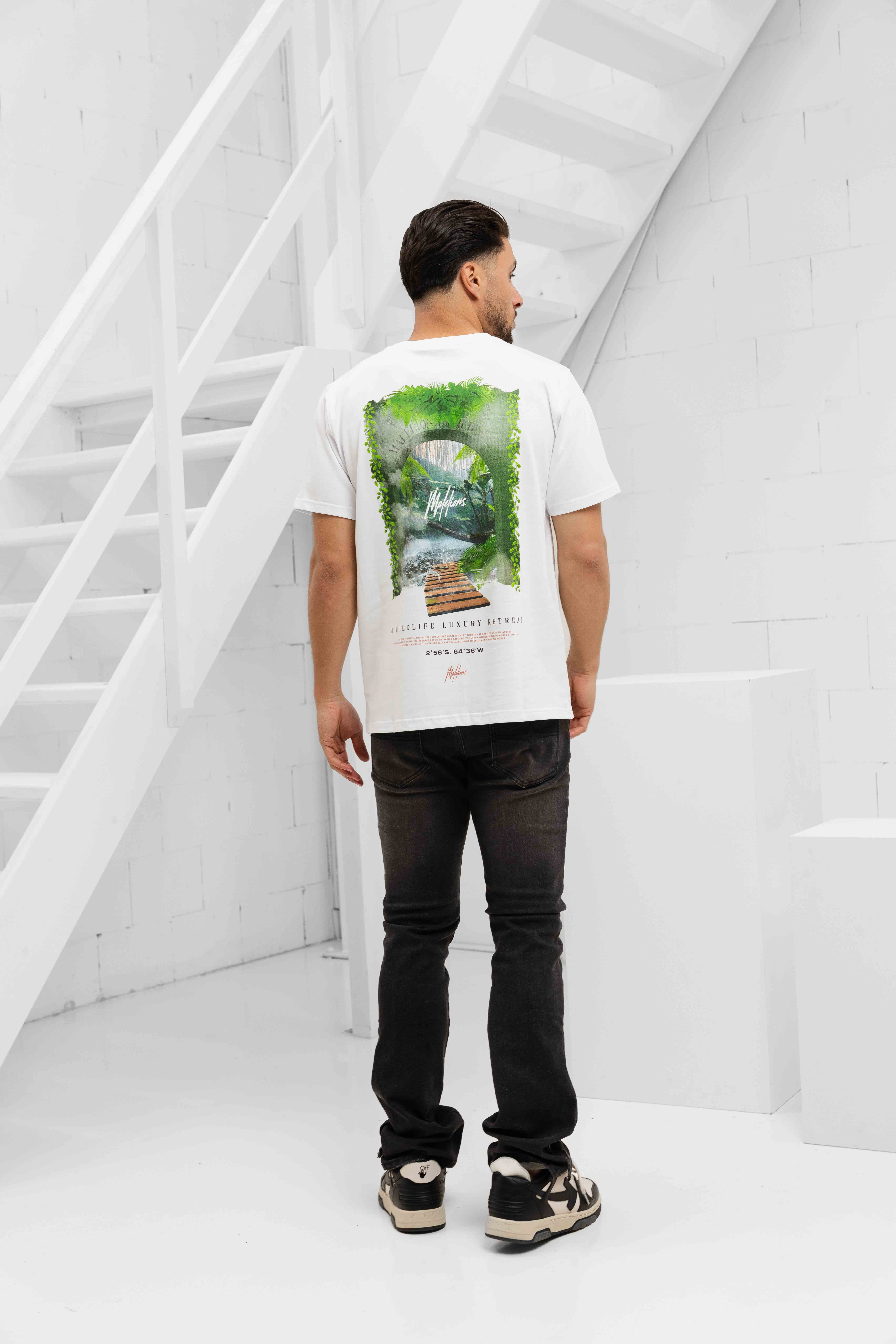 Malelions Retreat T-Shirt Heren Wit
