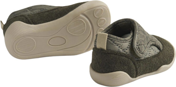 Wheat Indoor Shoe Mulle Dark green
