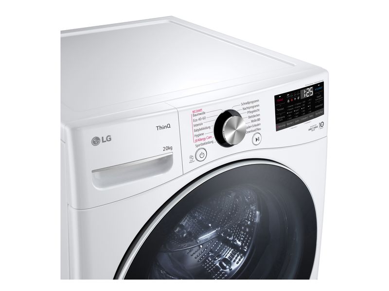 LG Waschmaschine F0WVT202 Links Frontloader mit 20 kg Ladekapazität