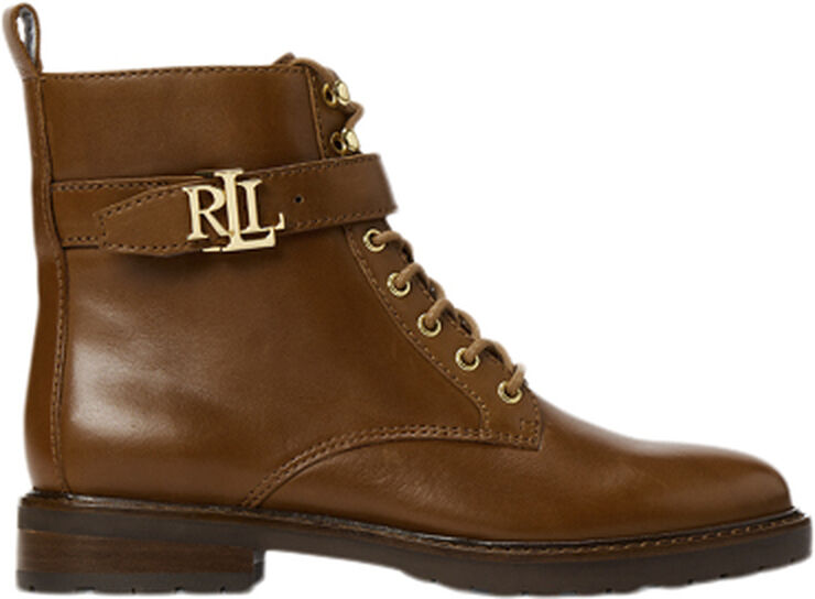 Lauren Ralph Lauren BURNISHED CALF-ELRIDGE-BO-BTE Deep saddle tan
