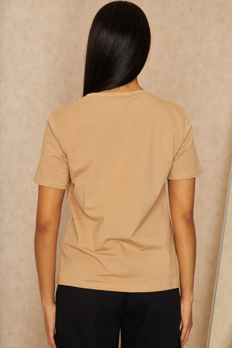 T-shirt marron 