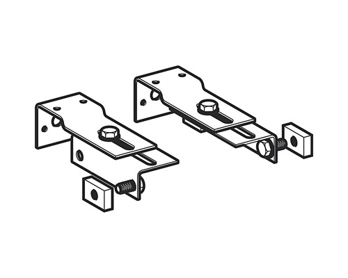 GEBERIT Duofix Basic muuranker montageset voor enkele montage 111.839.00.1