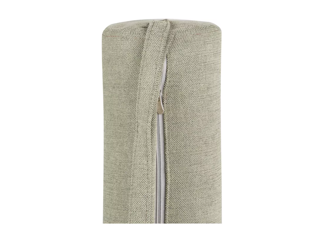 Chaise longue en tissu vert MAURIAC