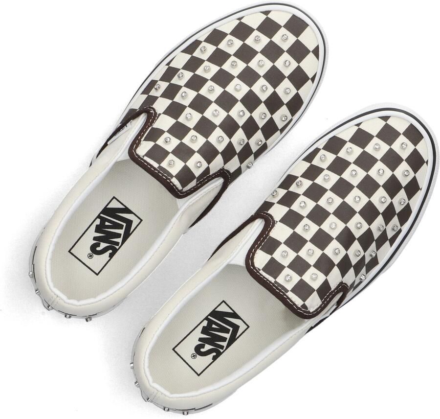 VANS Witte Instappers Classic Slip-on Rhinestone