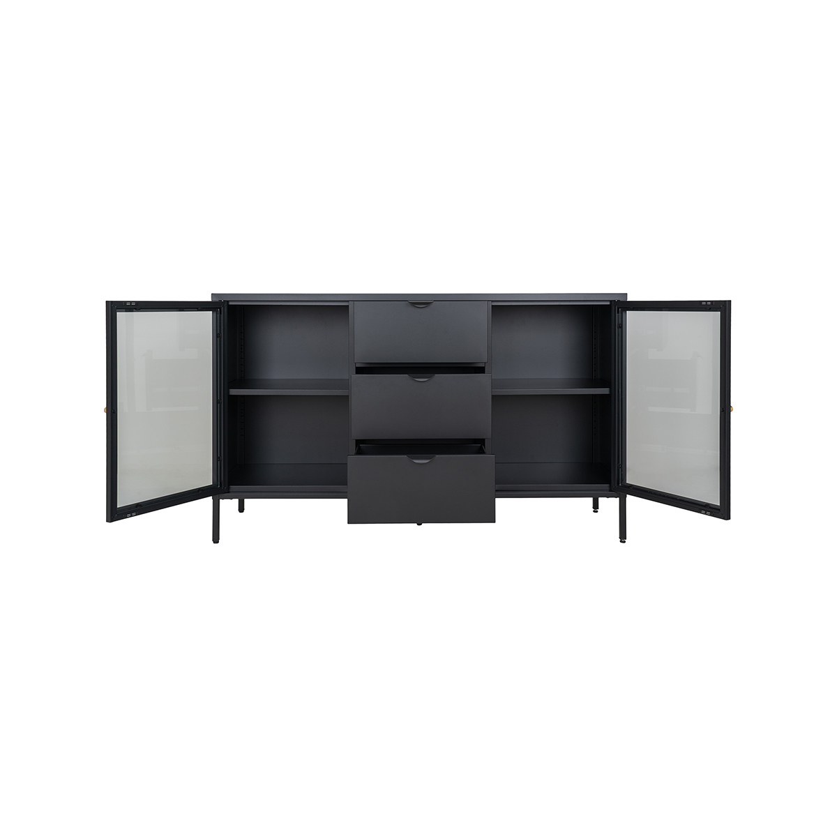 Sideboard James metaal Zwart