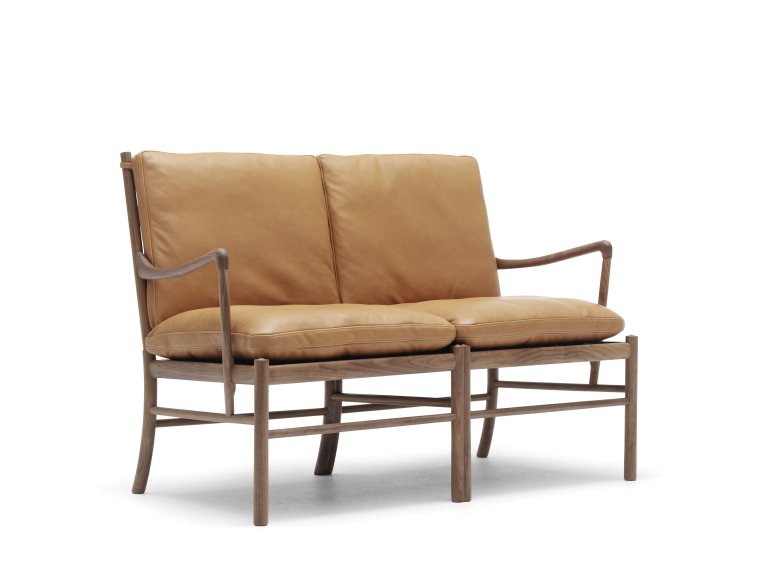 Carl Hansen & Son OW149-2 Colonial bank geolied walnoten Sif 98 leer