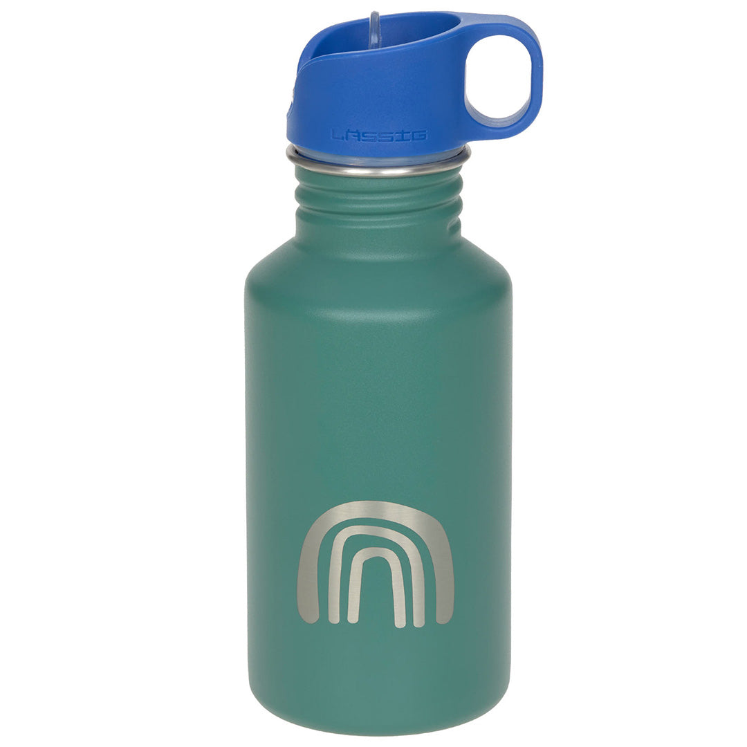 lässig rvs drinkfles little gang - rainbow green - 500 ml