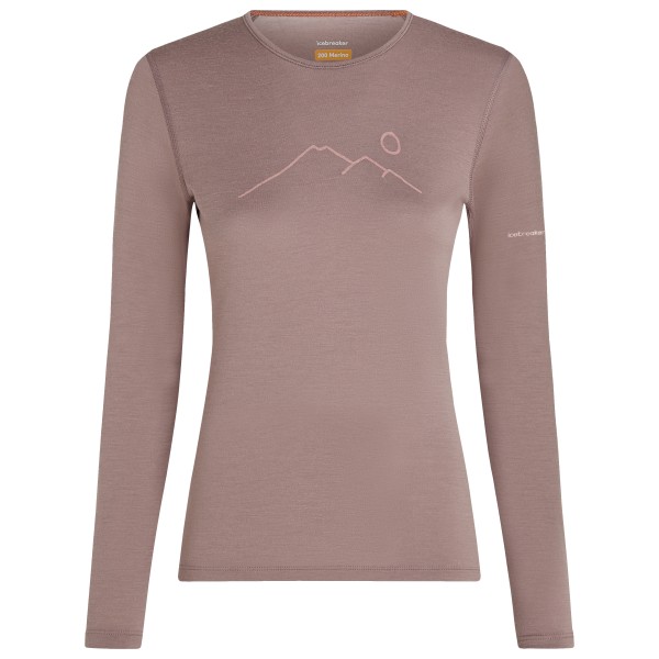 Icebreaker - Women's Merino 200 Oasis L/S Crewe Rainer Ridge - Sous-vêtement mérinos