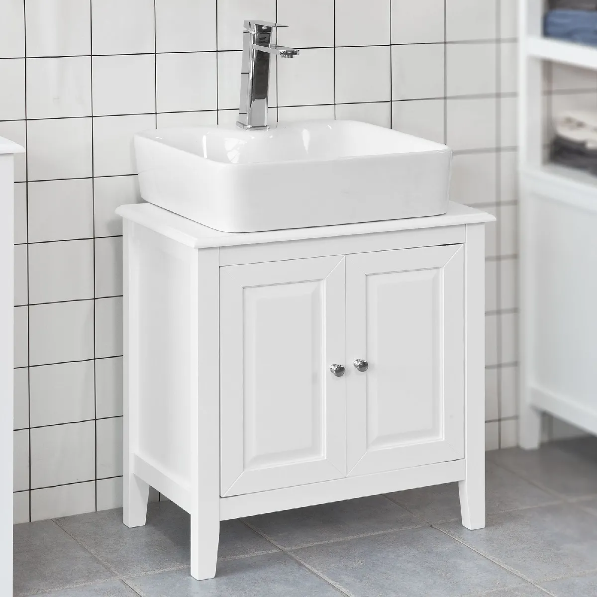 SoBuy Sous-Lavabo FRG202-W