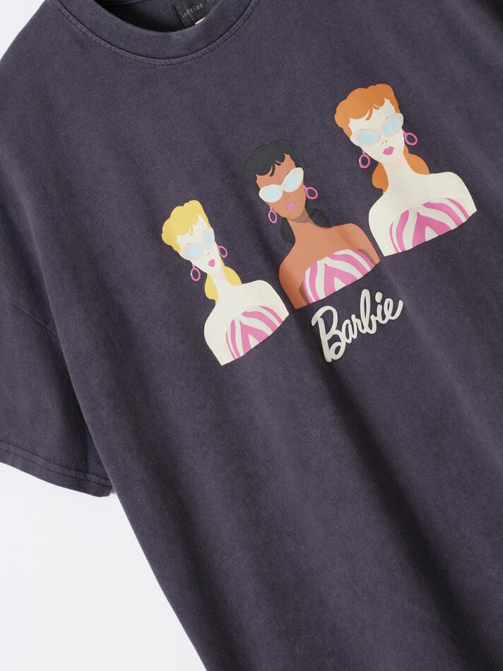 Camiseta Barbie - Cinza Antracite