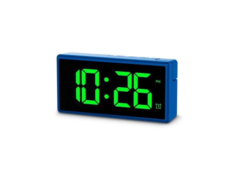 Hama Digitalwecker Ibiza Blau Wecker mit USB-Ladefunktion