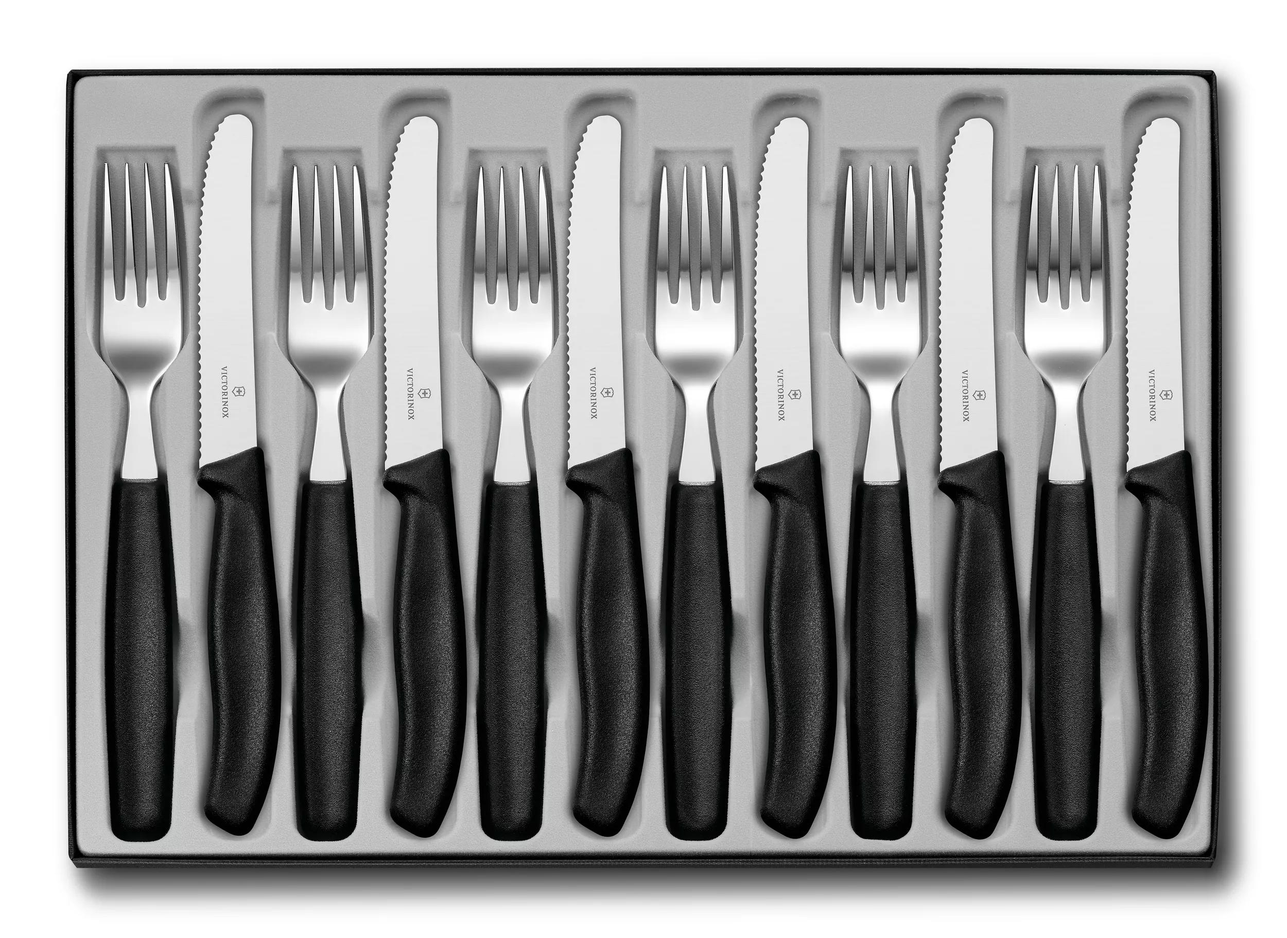 Swiss Classic Tafelbesteck, 12-teilig-schwarz