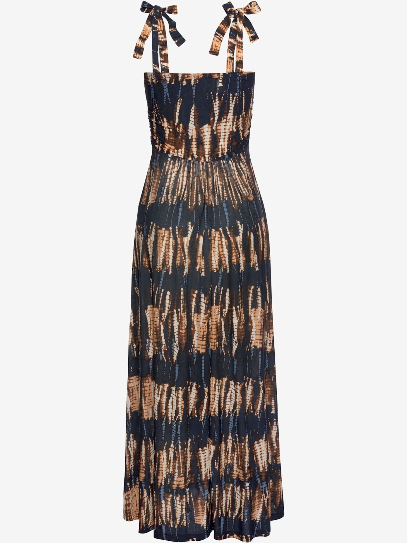 Robe longue encolure droite