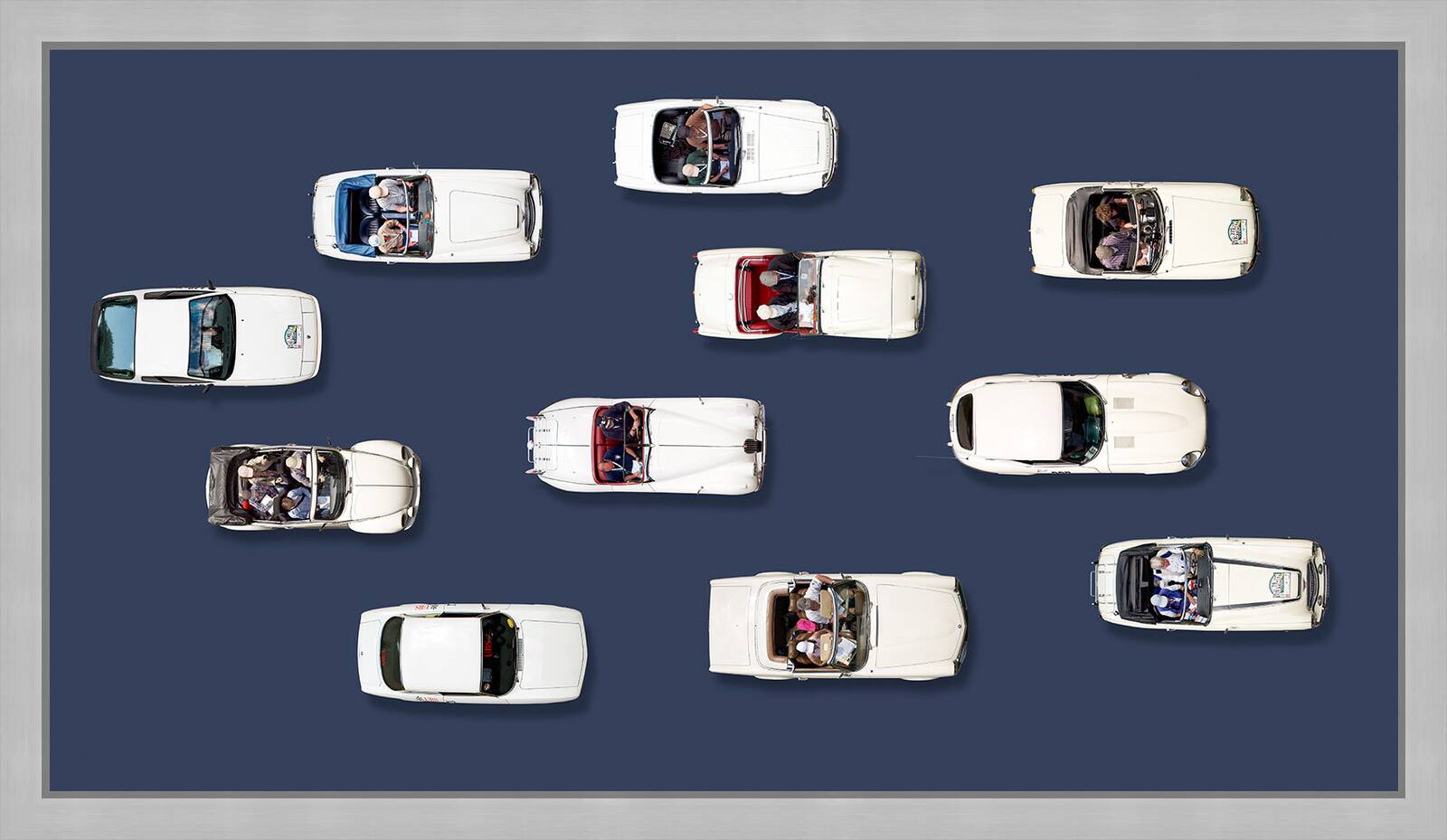 White Cars by Bernhard Schmerl - Limited Edition. Edition of: 100. Signed.
