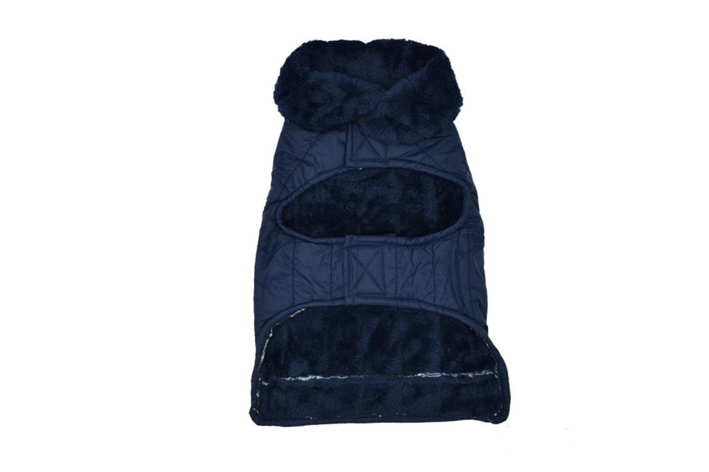 Casaco azul leal tamanho G para cães