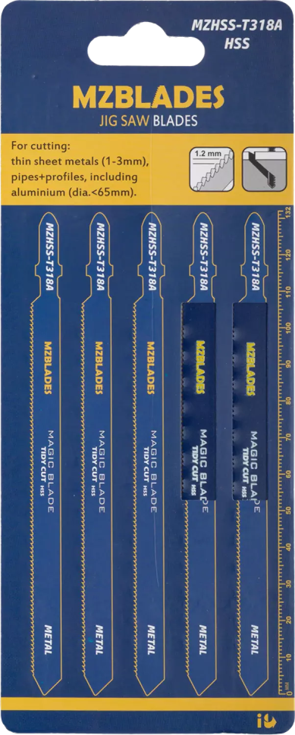 Multizaag MZHSS-T318A Decoupeerzaagblad Metaal - 5 stuks
