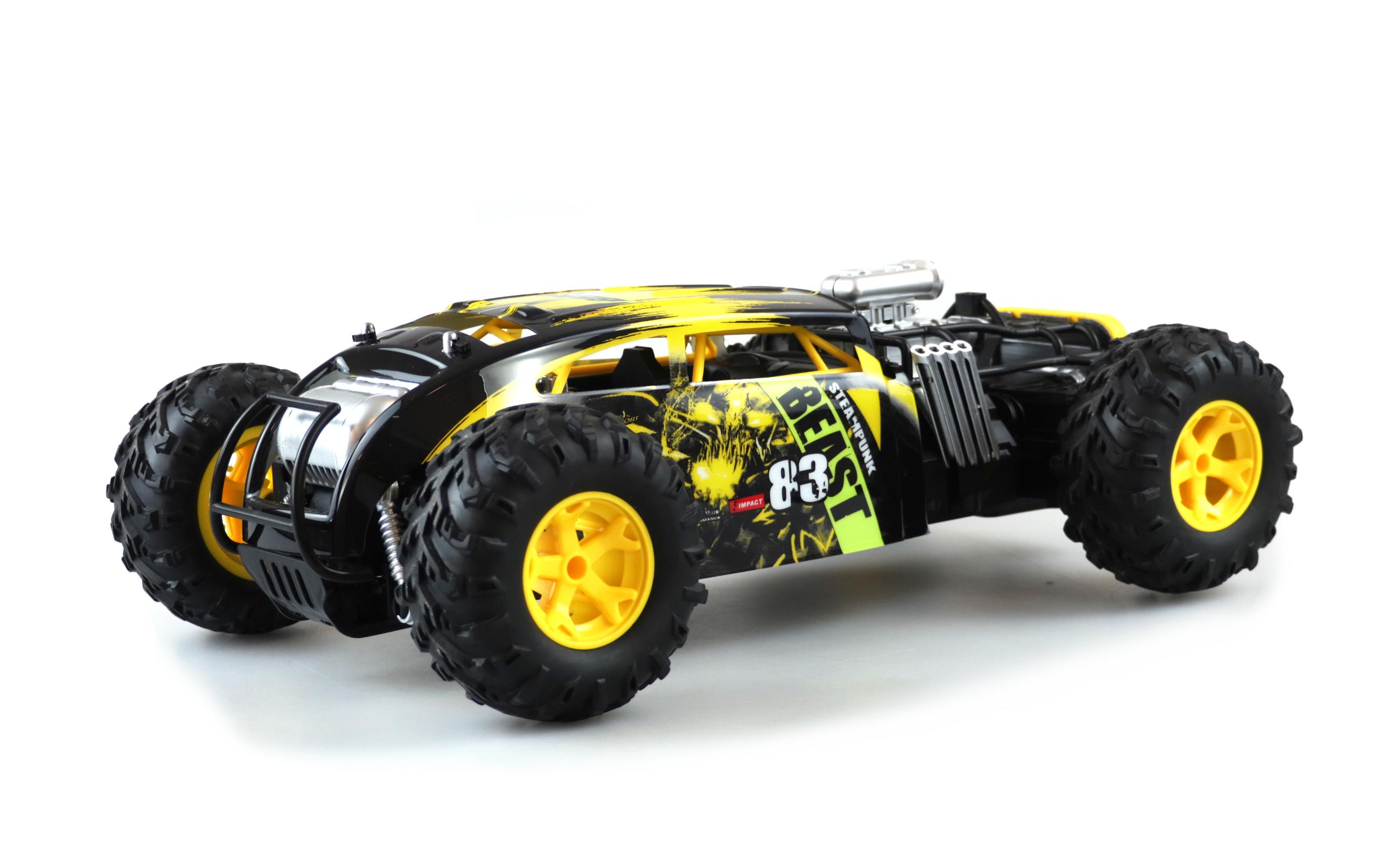 Steampunk Hotrod Gelb, 1:12, RTRFerngesteuerter Hotrod