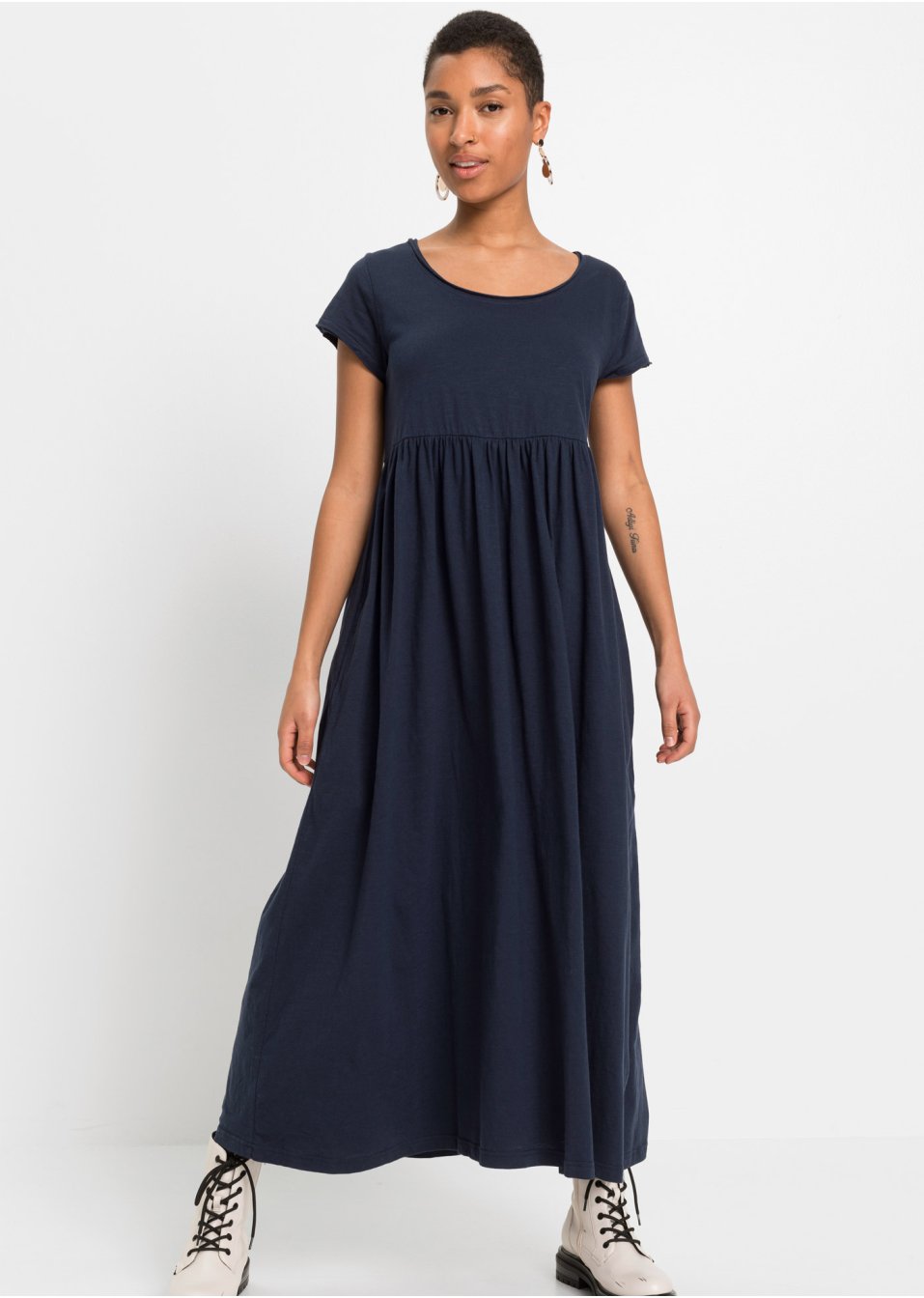 Robe longue en coton