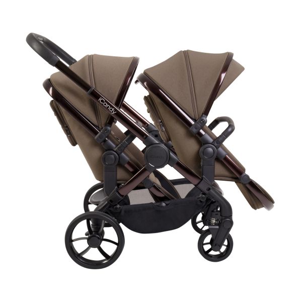 ICandy Peach 7 Twin Kinderwagen - Essentiel Bundel - Cookie