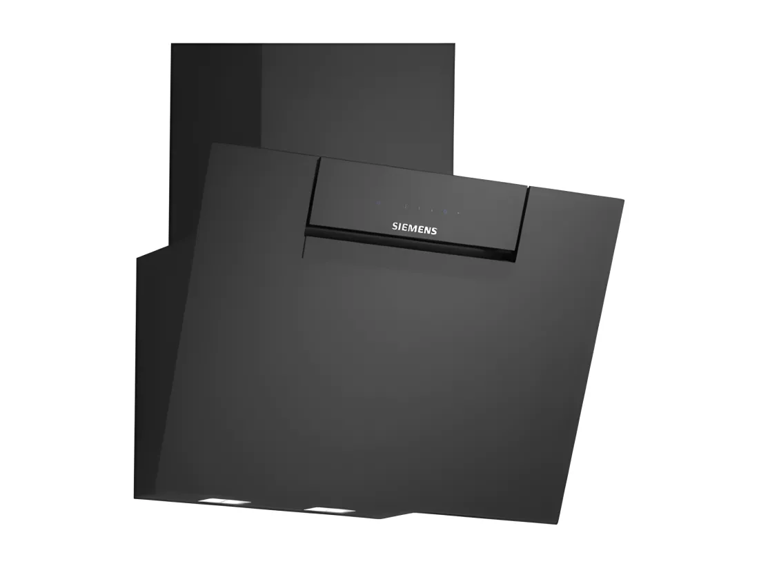 Siemens Hotte décorative inclinée 60cm 768m3/h noir - LC67KFN60