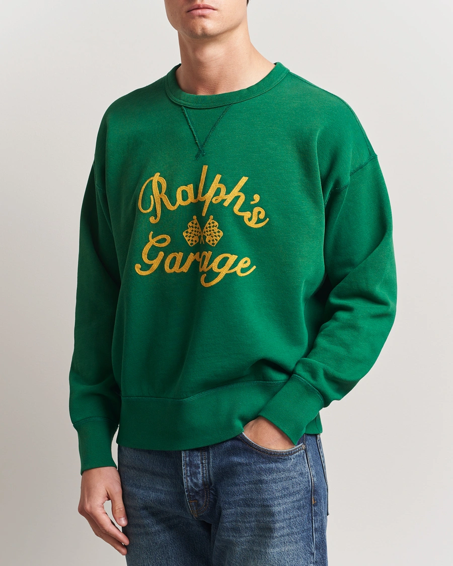 Polo Ralph Lauren Ralph's Garage Sweatshirt Tennis Green
