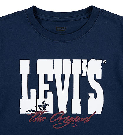 Levis T-shirt - Dress Blues m. Hvid