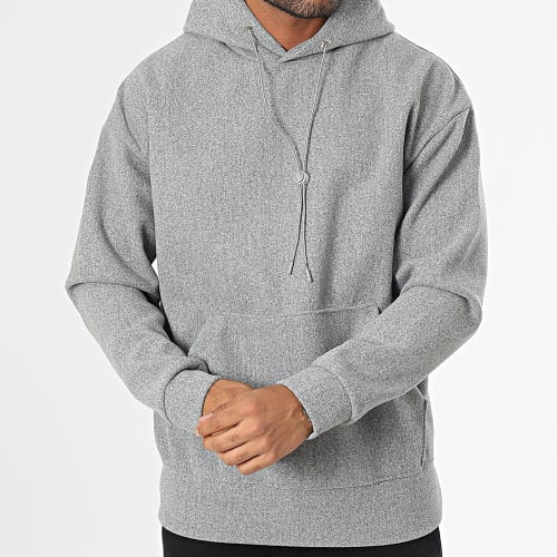 Sweat Capuche Gris Chiné
