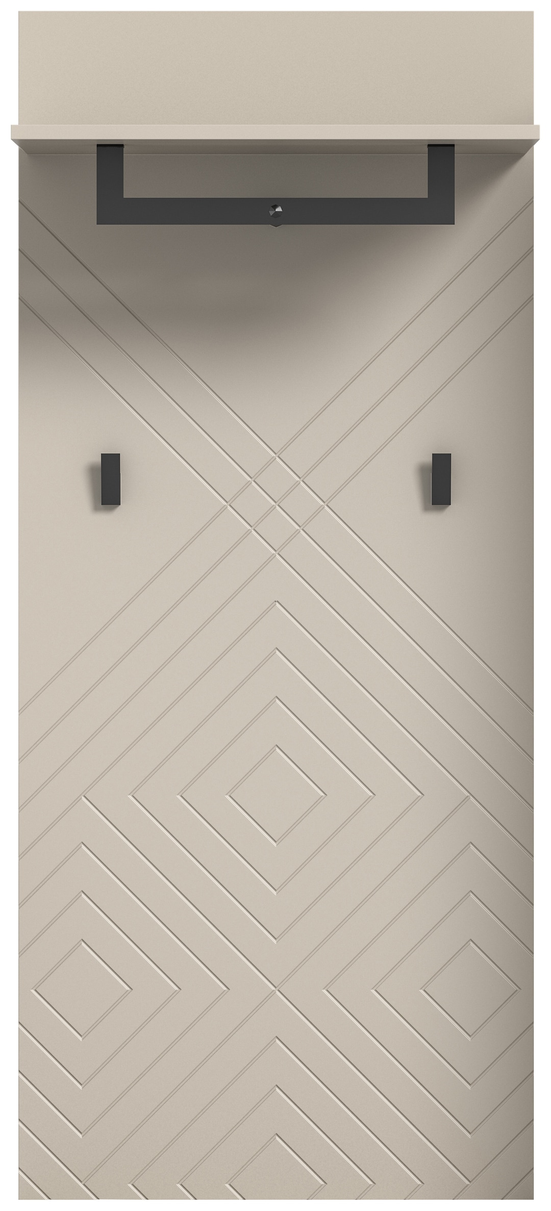 Garderobenpaneel NOTES Sandbeige 60x140 cm