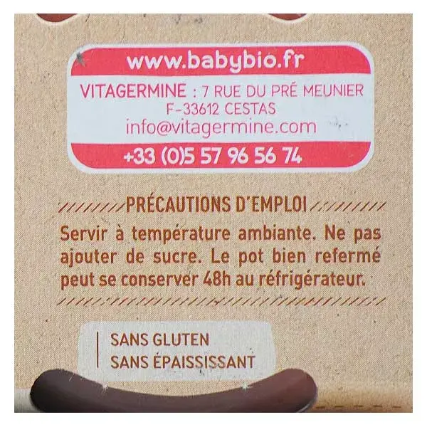 Babybio Fruits Pot Pomme Fraise +6m Bio 2 x 130g