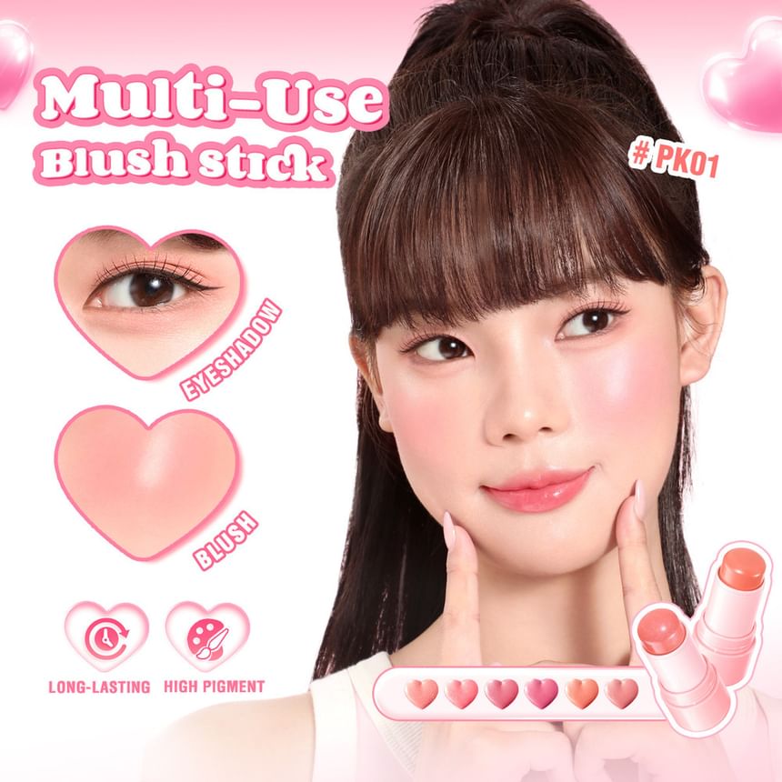 PINKFLASH - Multifunctionele waterige blush stick - 4 kleuren