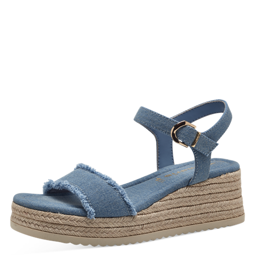 Tamaris Plateau Sandaler, Denim, 36