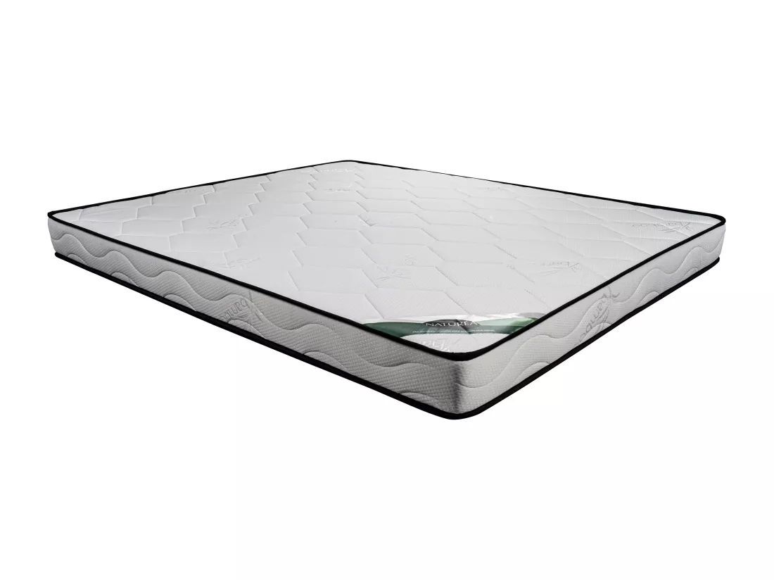Matelas 140 x 190 cm mousse et coutil bambou ép.15cm - KANANI de NATUREA