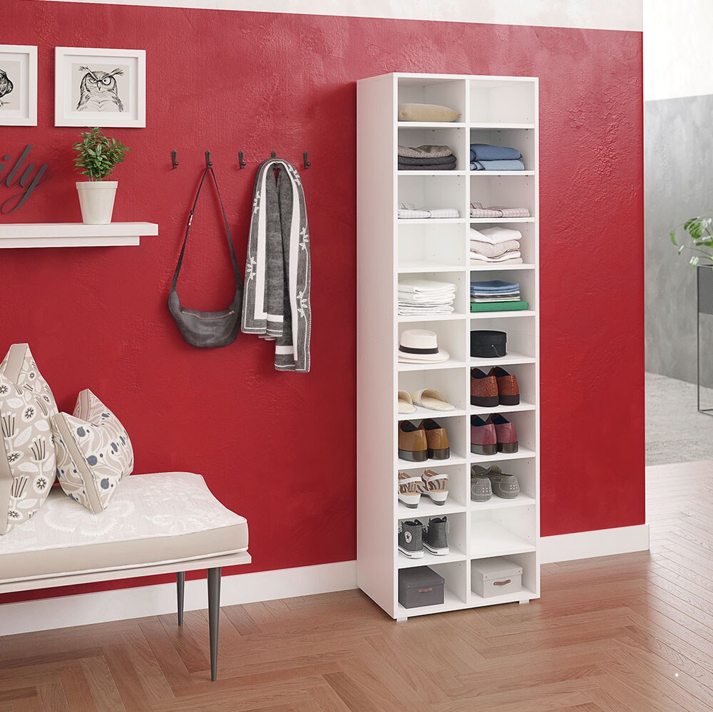Schuhregal Schrank Paris weiß
